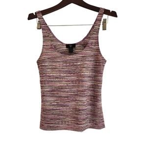Agua Women's Multicolor Polyester Blend Sleeveless Pullover Tank Top Size Medium